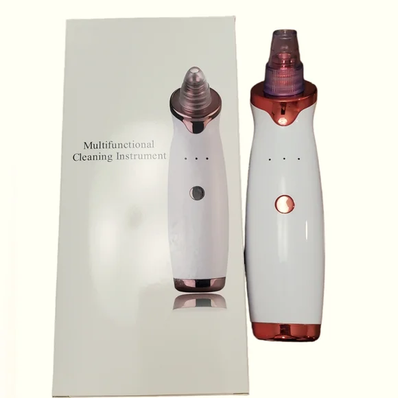 Pore cleaning facial beauty tool. New in box. White & Rose Gold - Picture 2 of 3